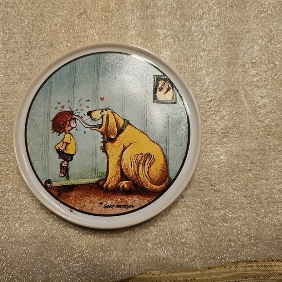 Gary Patterson Clay Design Dog Lovers Coasters w/Non-Slip Bottom-Lot of 4 - Picture 7 of 7